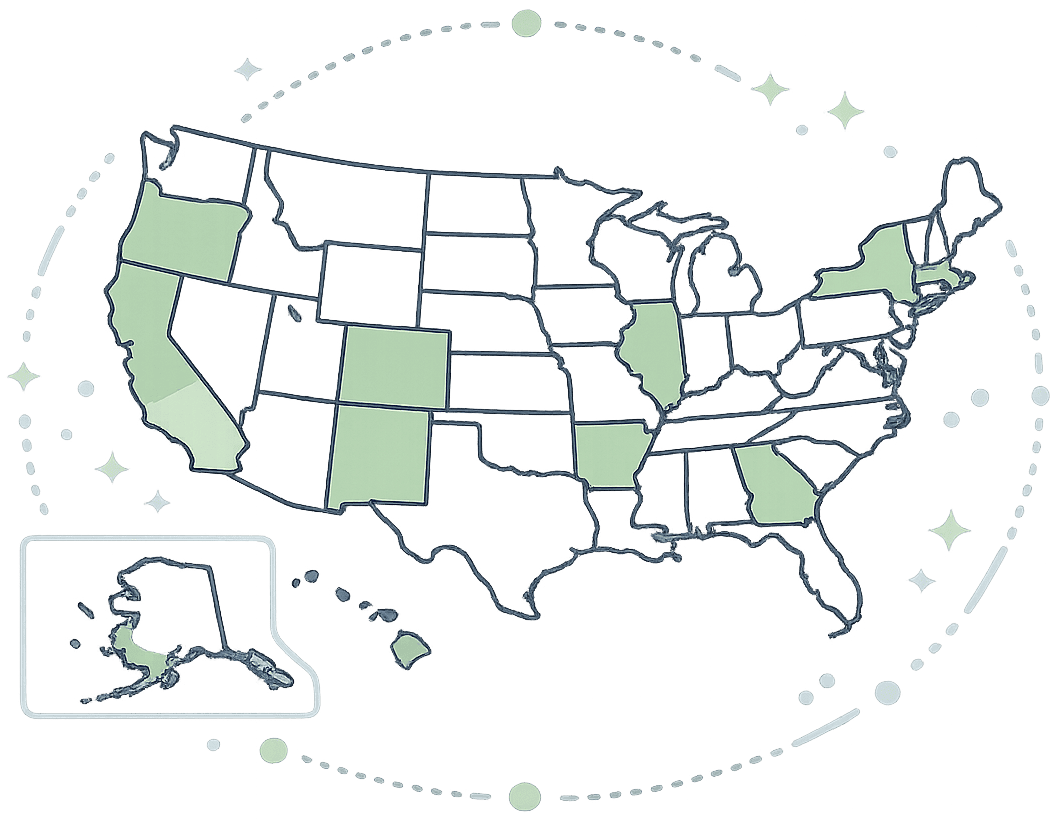Credit Card Surcharge Compliance Map