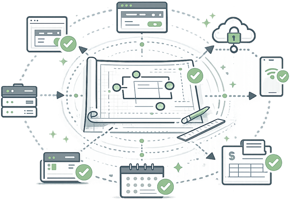 New business payment setup workflow with processor, gateway, pricing, invoice, and recurring billing guidance